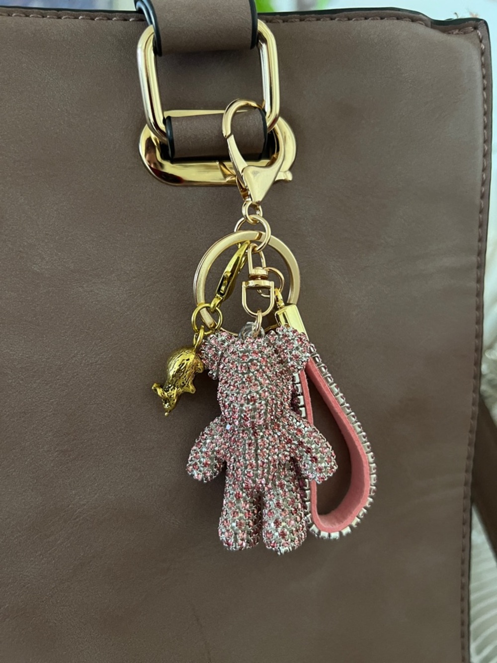Teddy Bear Keychain with Wrist Strap - Picture 3 of 6